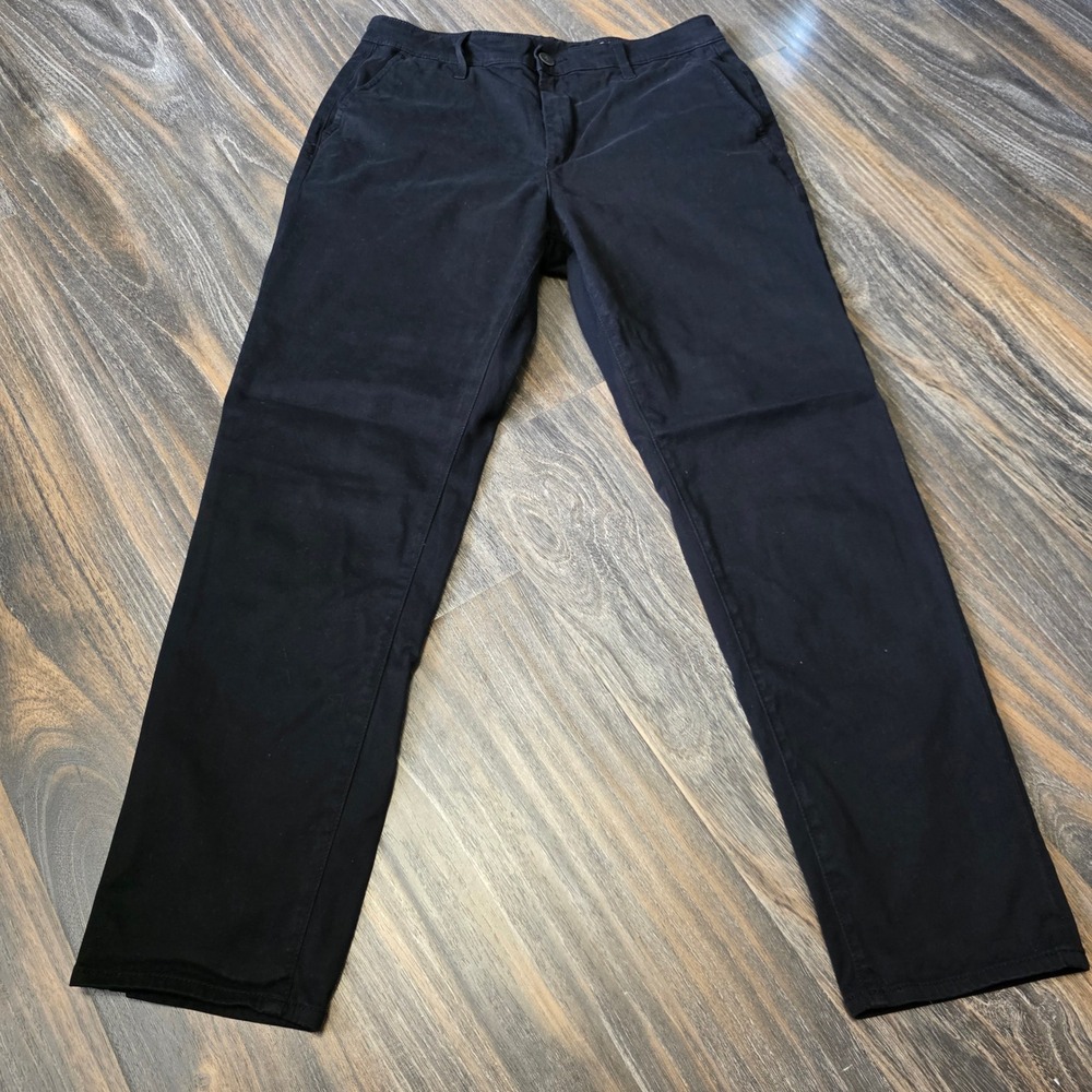AG Adriano Goldschmied Caden Tailored Trouser Black Pants 28 SBW1613SBA